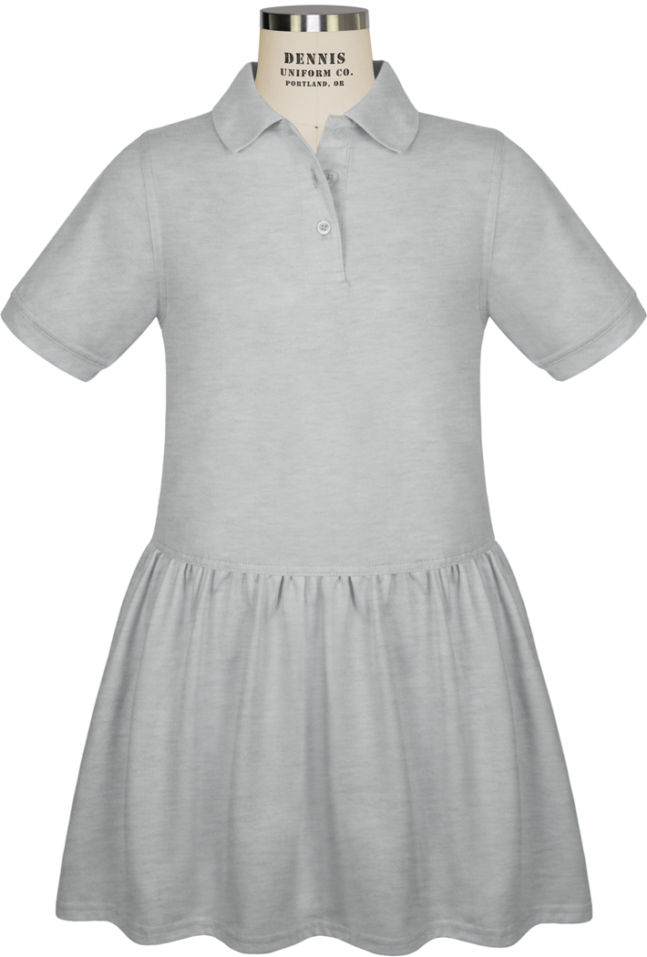 Short Sleeve Jersey Polo Dress