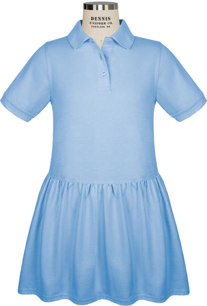 Short Sleeve Jersey Polo Dress