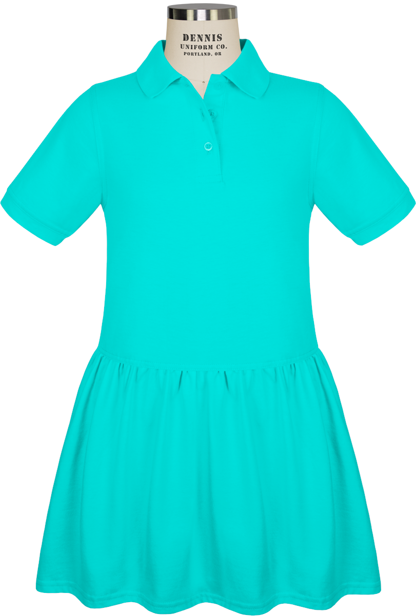 Short Sleeve Jersey Polo Dress