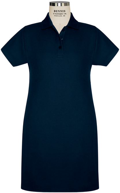 Short Sleeve A-Line Piqué Polo Dress