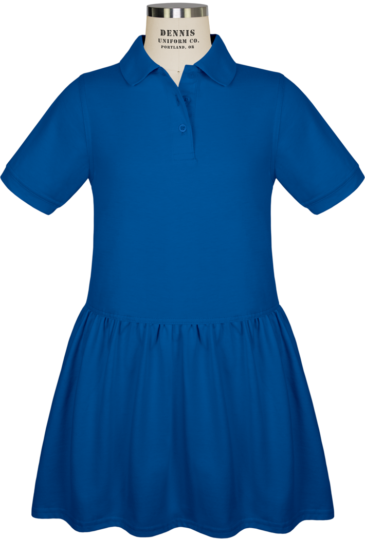 Short Sleeve Pique Polo Dress