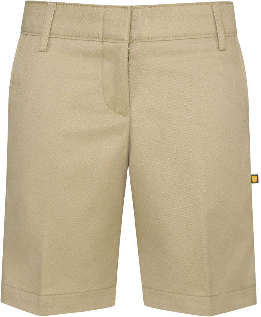 Stretch Twill Flat Front Shorts