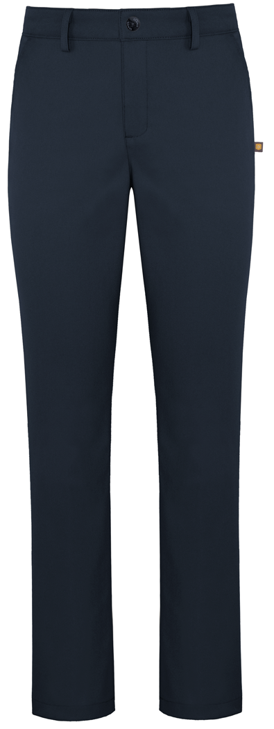 Mid-Rise Stretch Twill Tapered Leg Pants