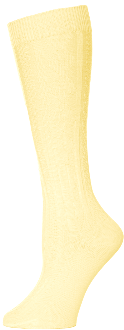 Knee-High Cable Knit Socks