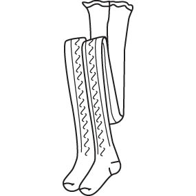 Cable Knit Tights