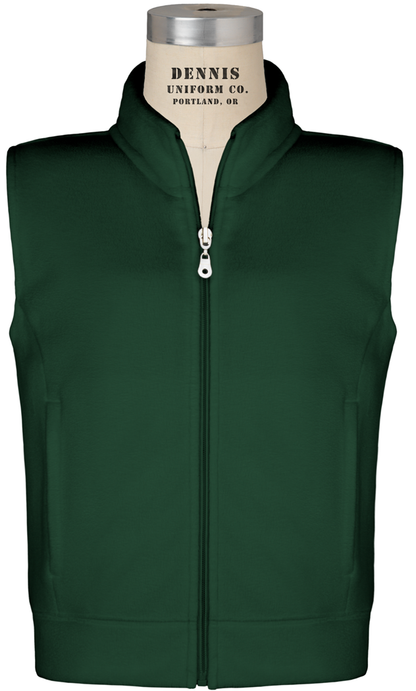 Full Zip Mock Neck Microfleece Vest