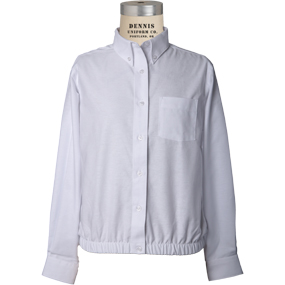 LS Elastic Waist Oxford Shirt