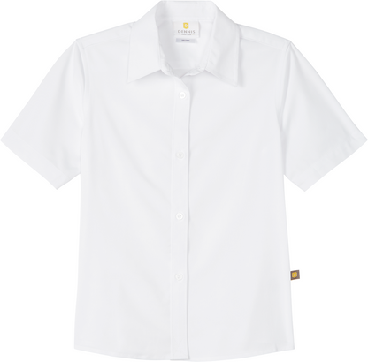 Short Sleeve Feminine Fit Oxford Shirt