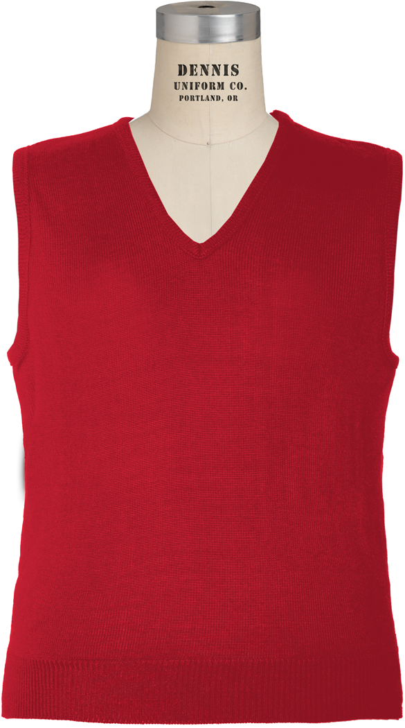 V-Neck Fine Gauge Pullover Sweater Vest