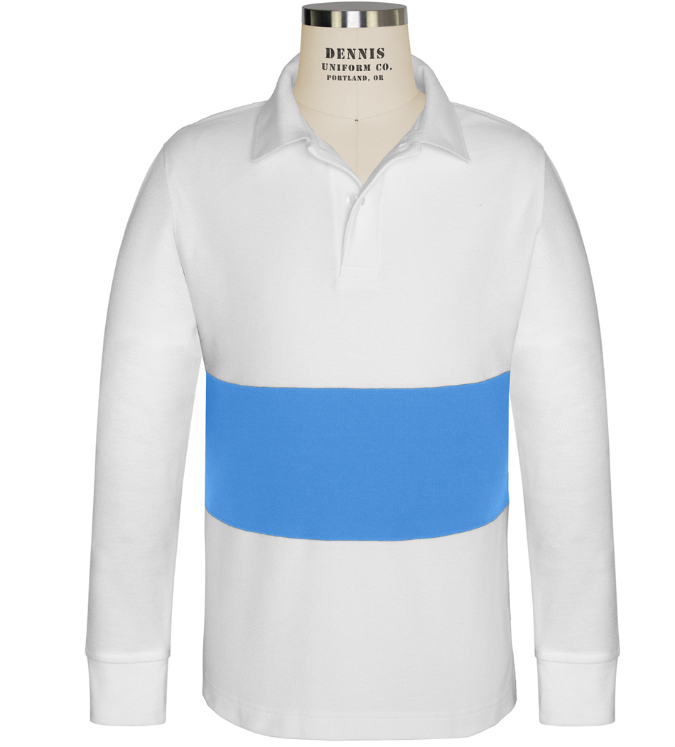 Long Sleeve Color Block Polo