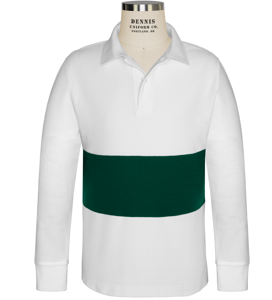 Long Sleeve Color Block Polo