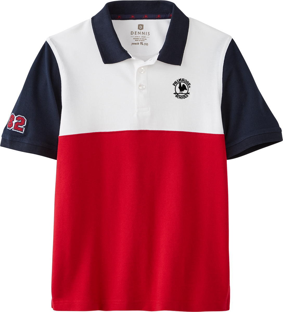 Short Sleeve Color Block Piqué Polo