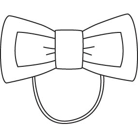 Wide Bowtie-Style Elastic Band Hair Bow