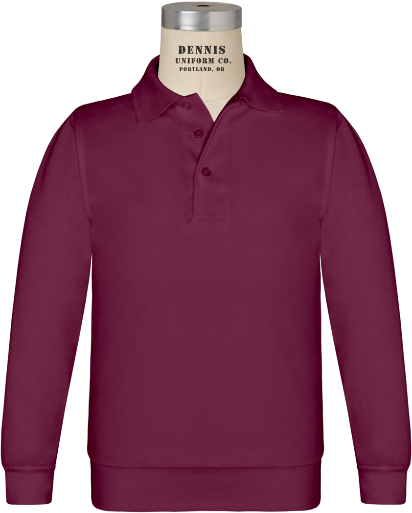 Long Sleeve Banded Jersey Polo