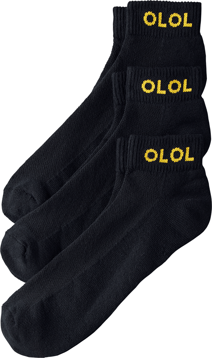 Custom Knit School Logo Ankle Socks - 3 Pack