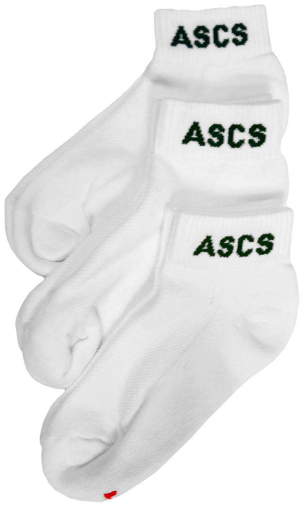 Custom Knit School Logo Ankle Socks - 3 Pack