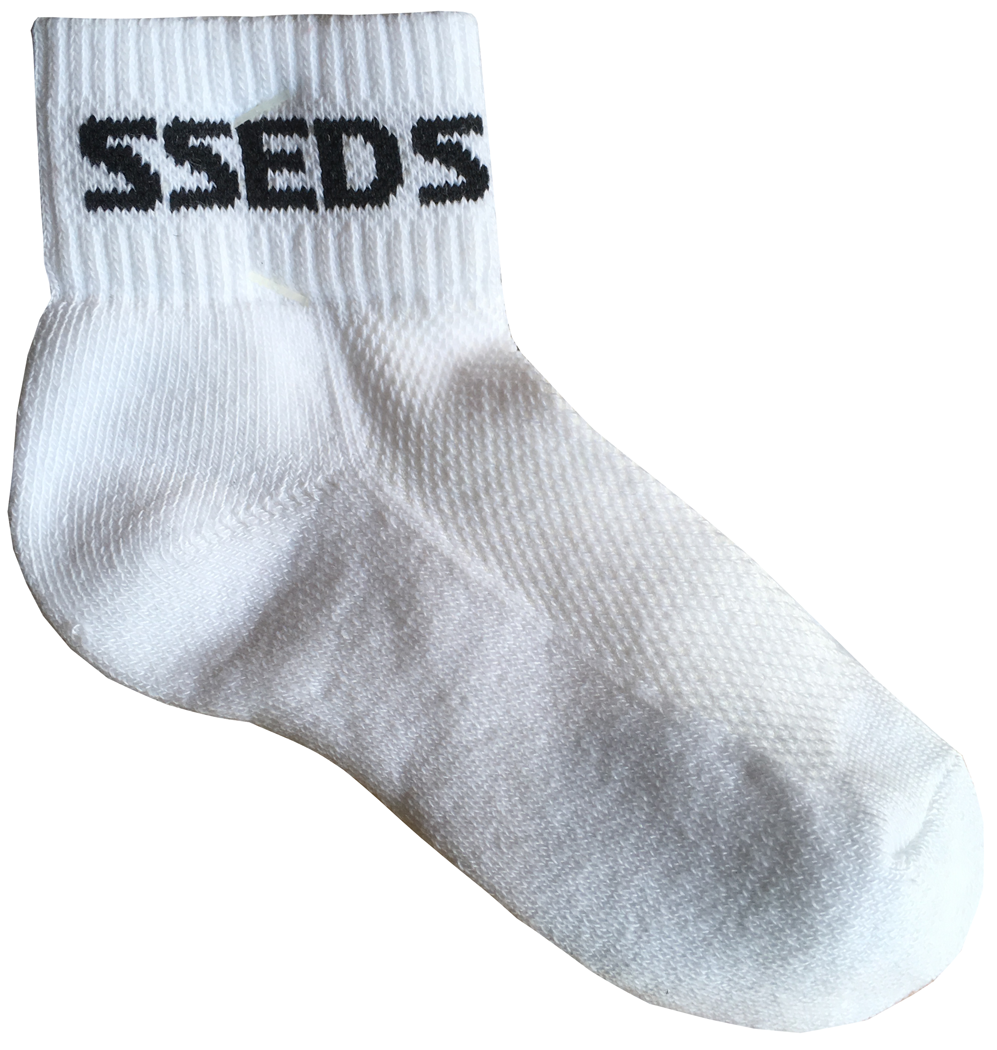 Custom Knit School Logo Ankle Socks - 3 Pack