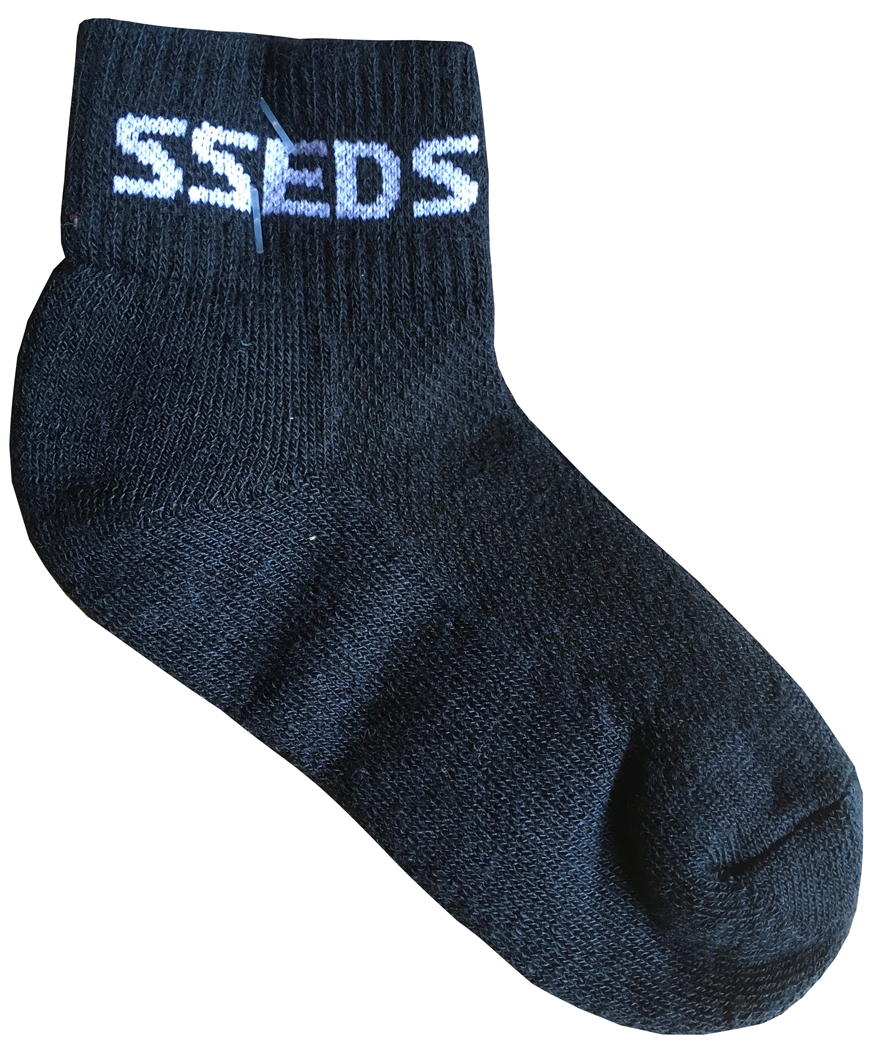 Custom Knit School Logo Ankle Socks - 3 Pack