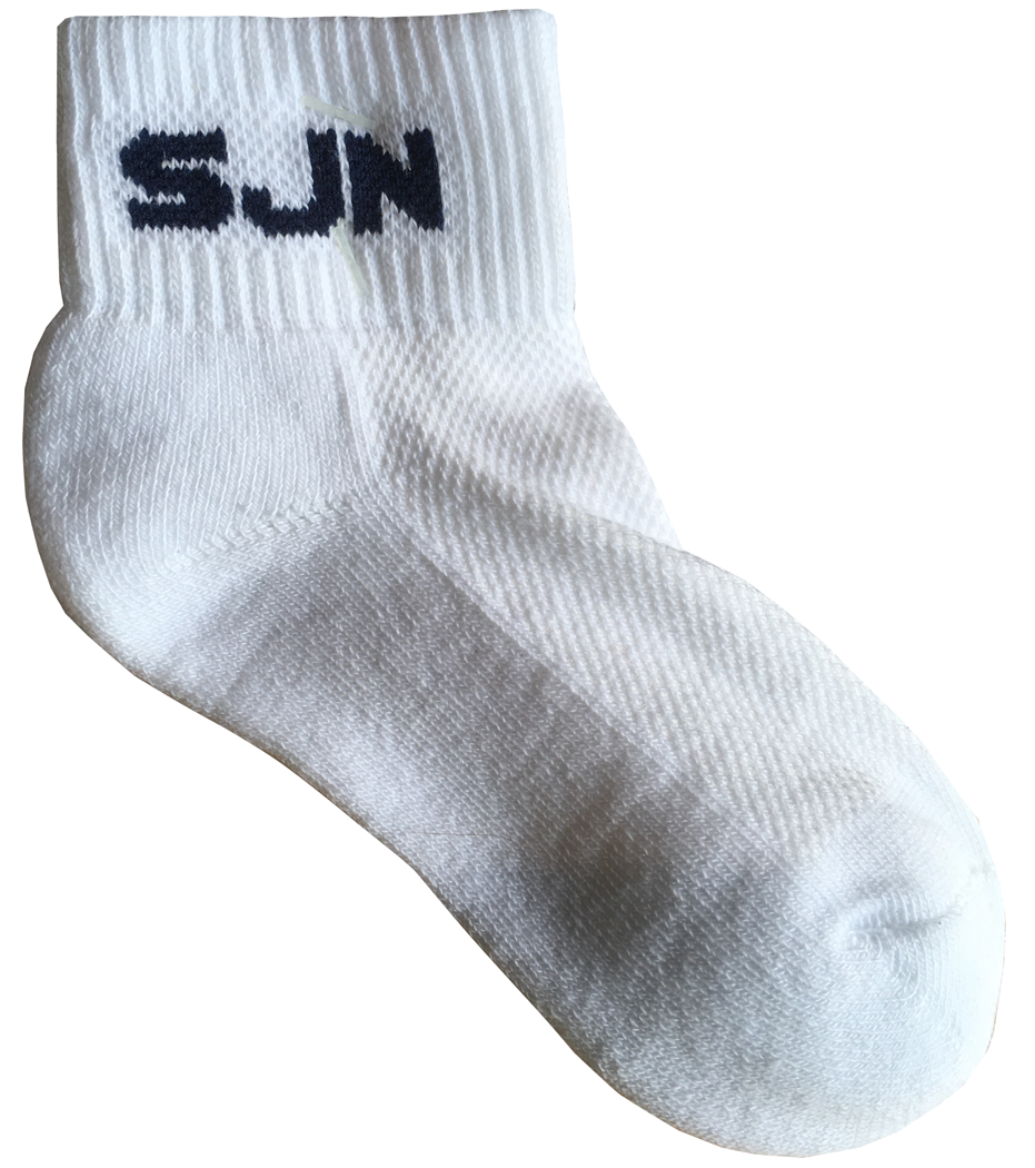 Custom Knit School Logo Ankle Socks - 3 Pack