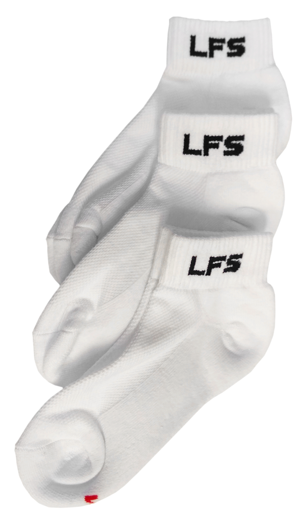 Custom Knit School Logo Ankle Socks - 3 Pack