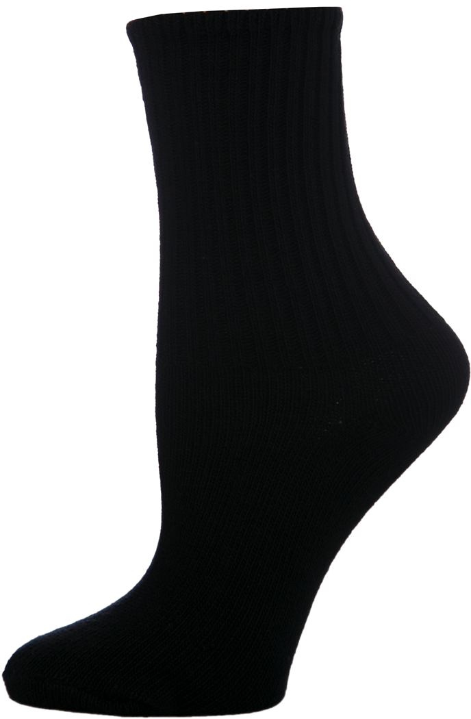 Ribbed Crew Socks