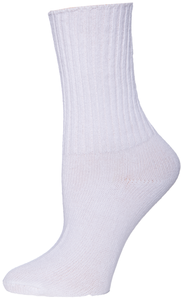 Ribbed Crew Socks