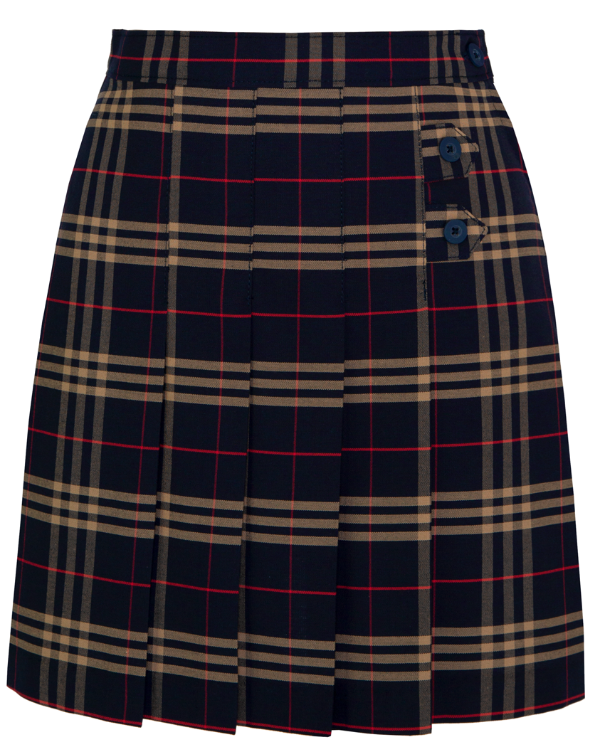 Double Tab Pleated Skort