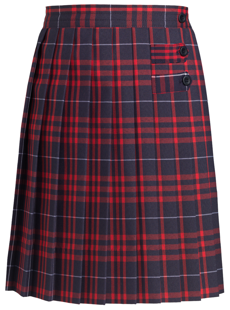 Double Tab Pleated Skort