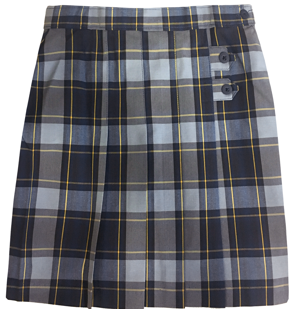 Double Tab Pleated Skort