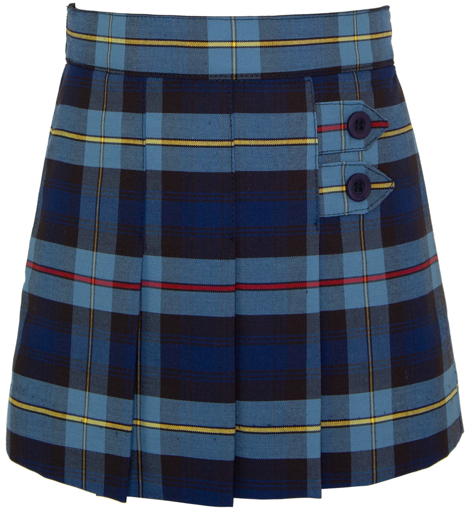 Double Tab Pleated Skort