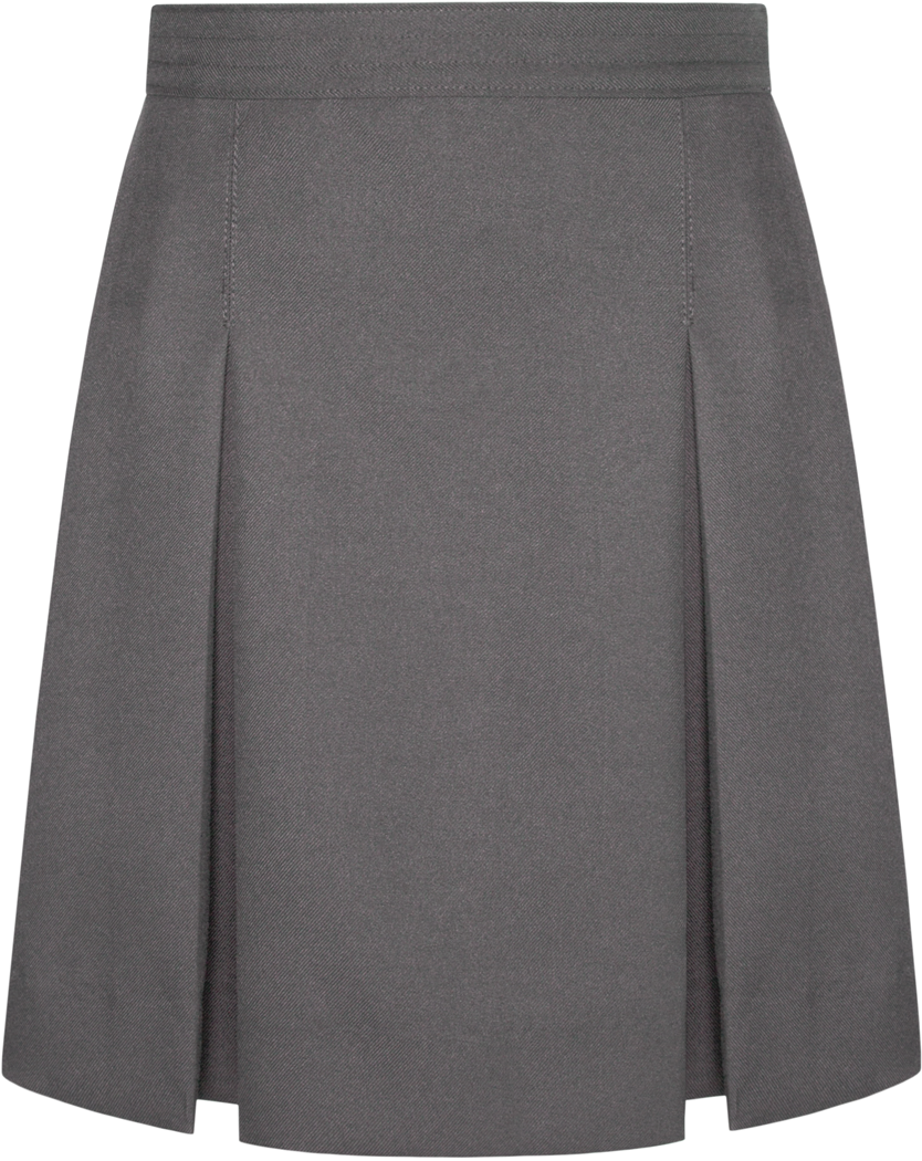 Stitched-Down Box Pleat Gala Skirt