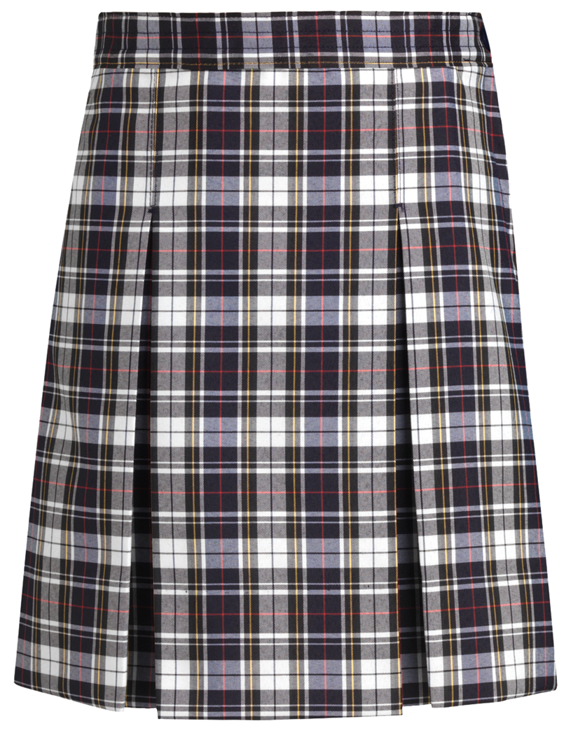 Stitched-Down Kick Pleat Skirt