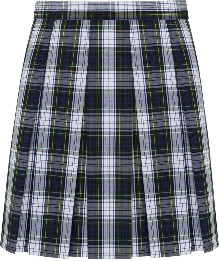 Stitched-Down Box Pleat Skirt