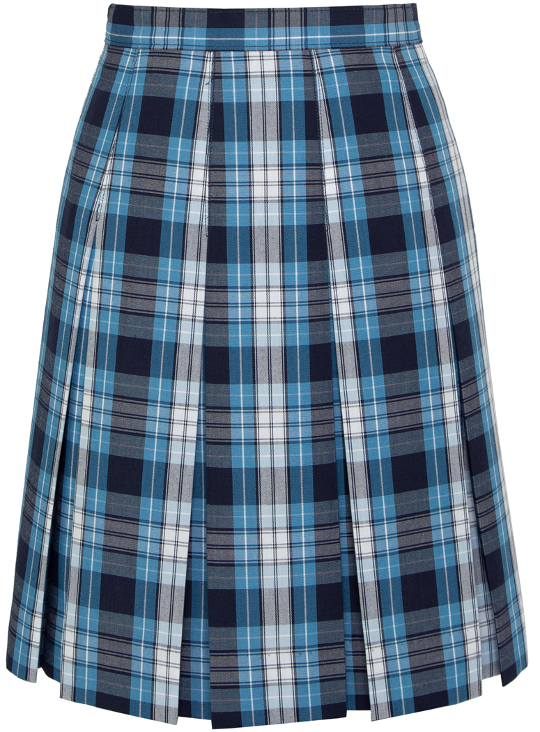 Stitched-Down Box Pleat Skirt