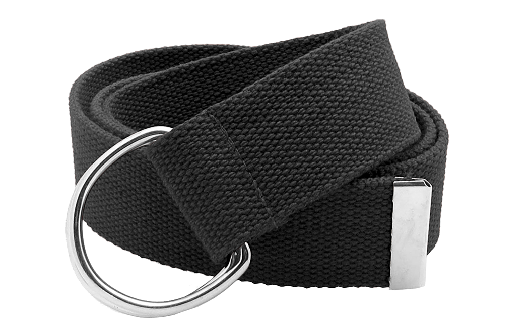 Double D-Ring Buckle Canvas Web Belt