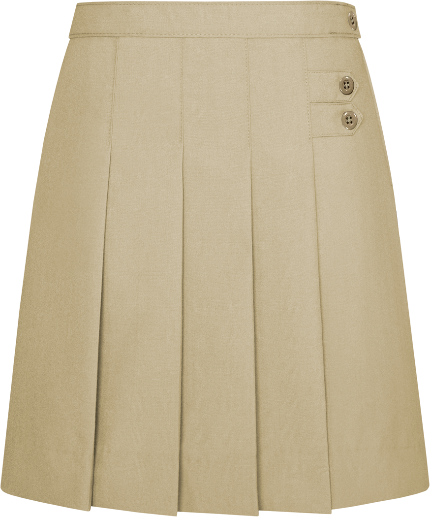 Double Tab Pleated Skort