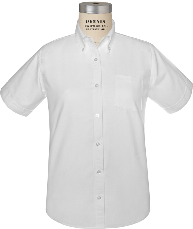 Short Sleeve Oxford Blouse