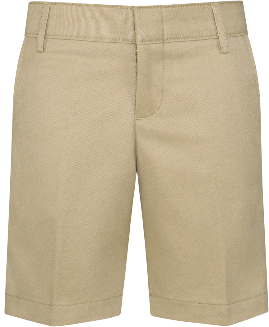 Stretch Twill Flat Front Shorts