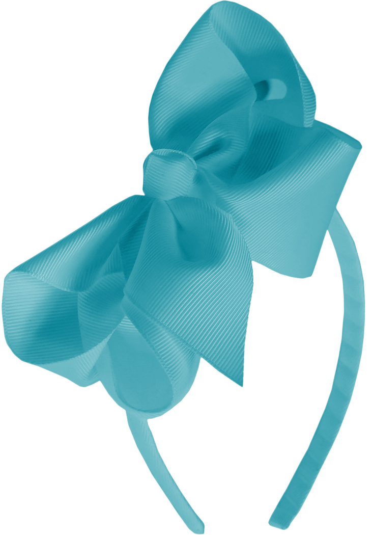 Narrow Headband with Grosgrain Bow