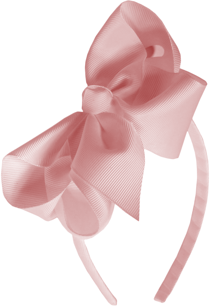 Narrow Headband with Grosgrain Bow