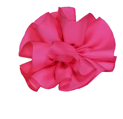 Gathered Ribbon Hair Bow