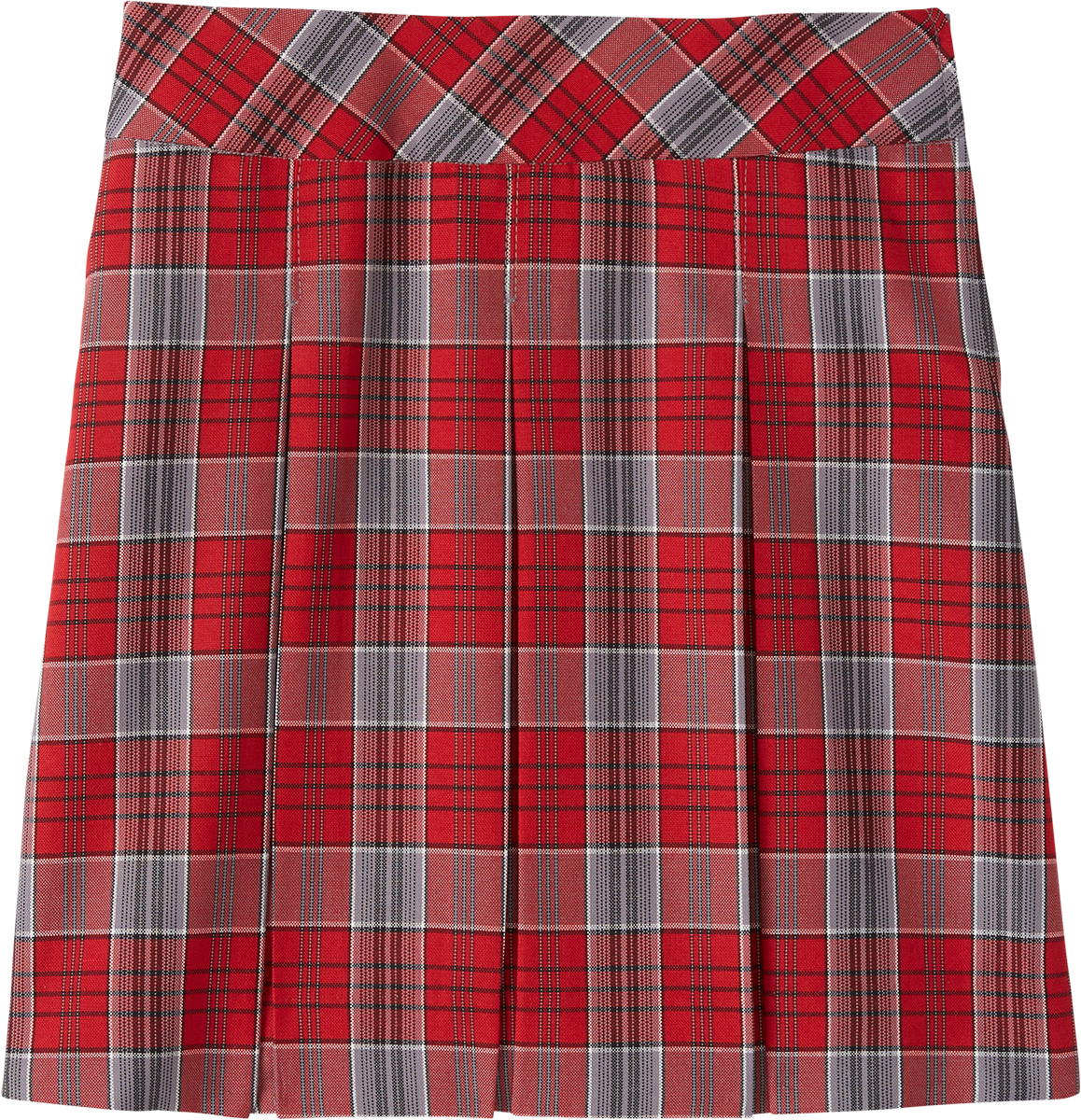 Drop Waist Box Pleat Skirt