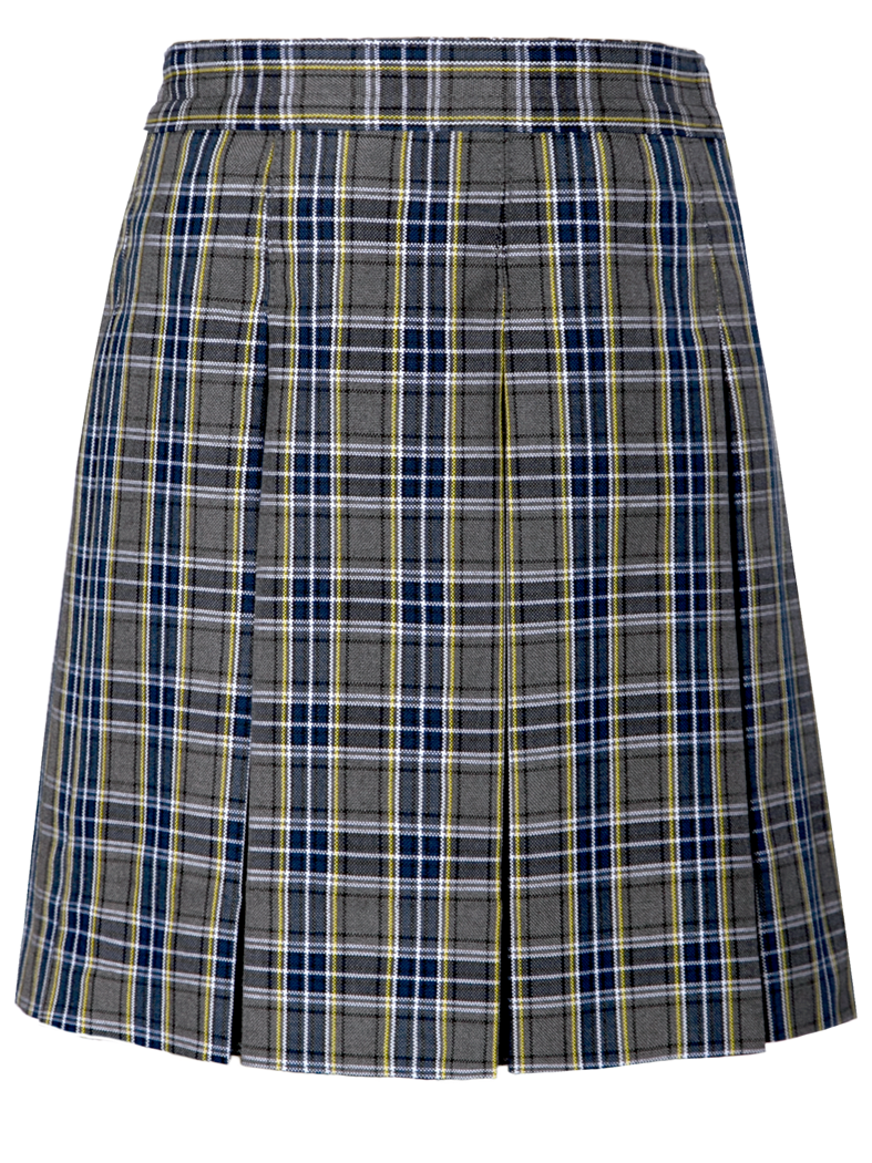 Hipstitched Box Pleat Skirt