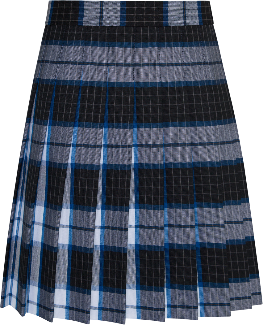 Stitched-Down Knife Pleat Skirt