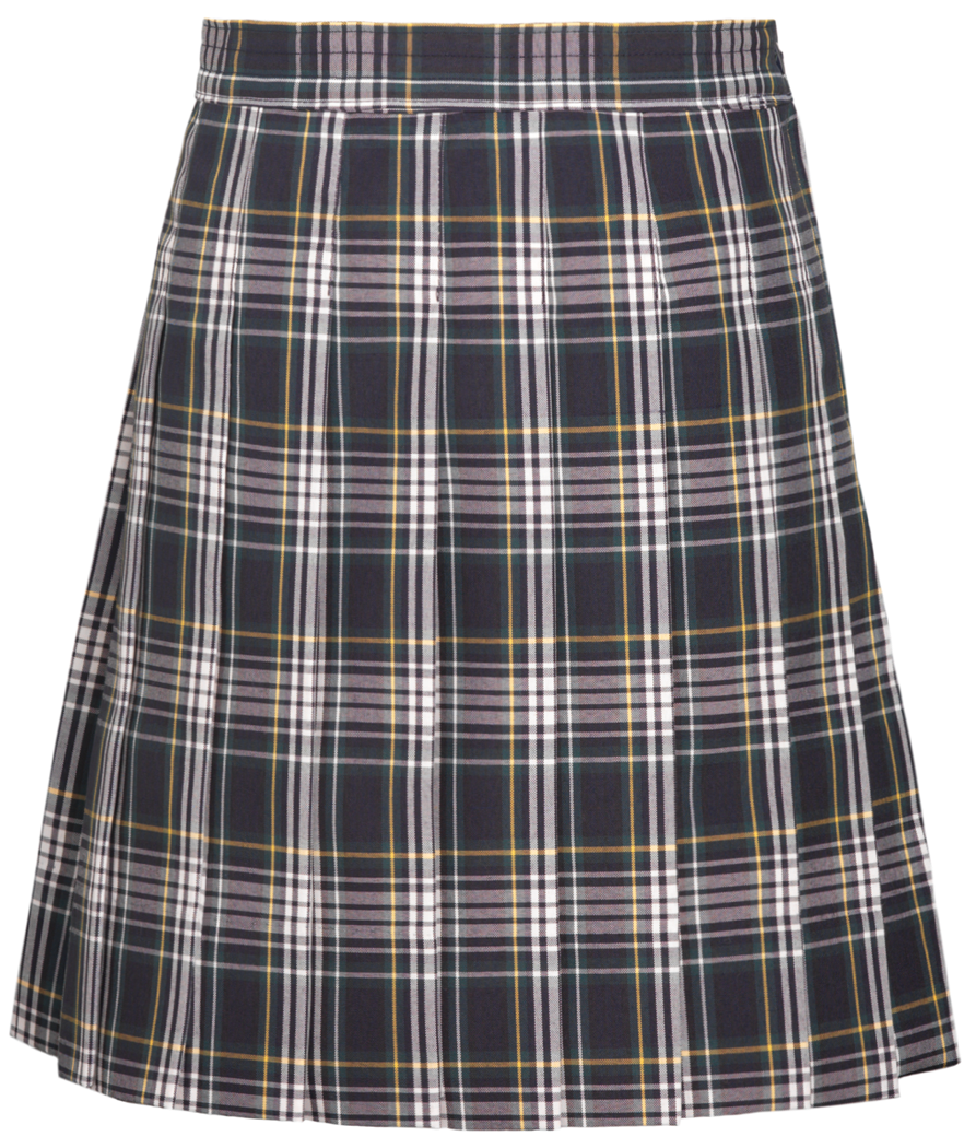 Hipstitched Knife Pleat Skirt