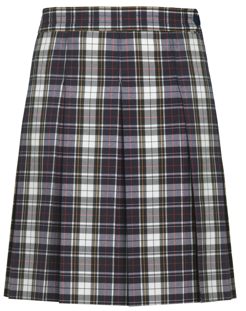 Hipstitched Box Pleat Skirt