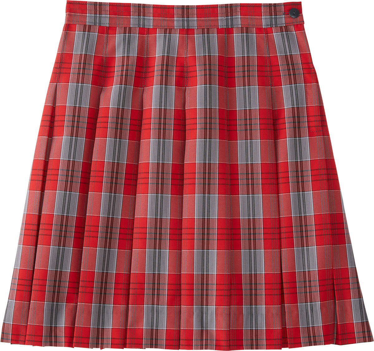 Hipstitched Box Pleat Skirt