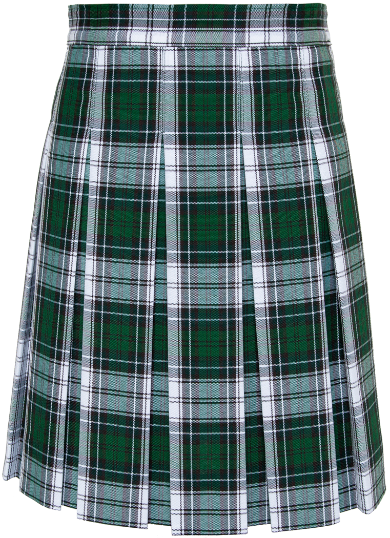 Hipstitched Box Pleat Skirt