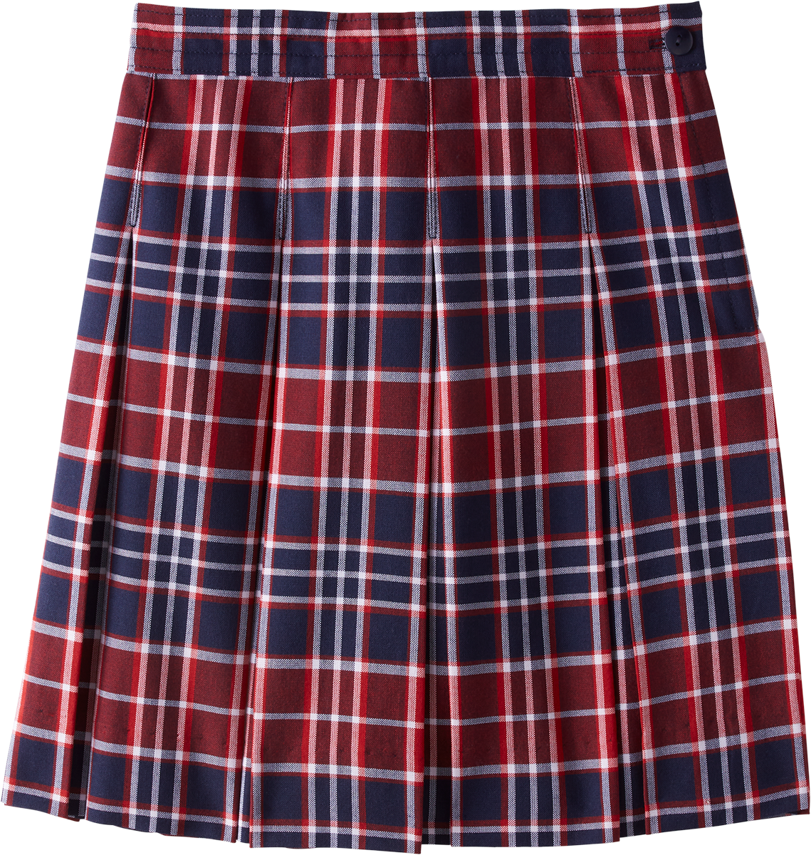 Hipstitched Box Pleat Skirt