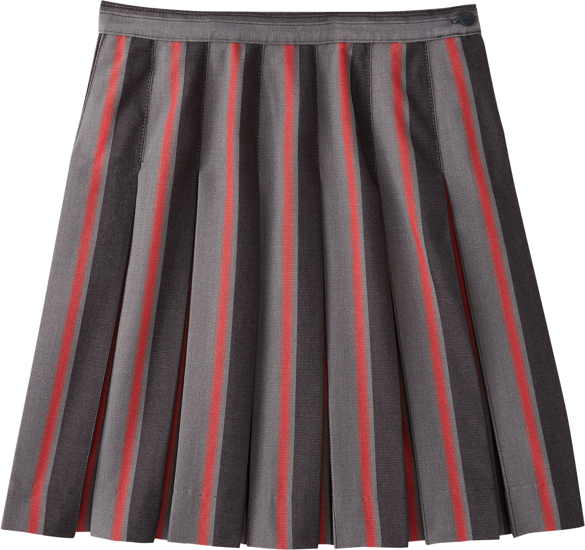 Hipstitched Box Pleat Skirt